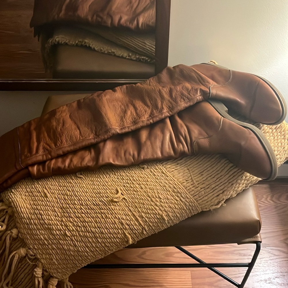 Italian, one-of-a-kind knee high boots!